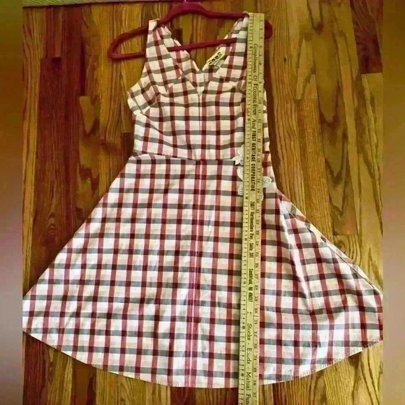 A NEW DAY - Plaid Sundress. Size 6. Vneck front and back. - Picture 5 of 8